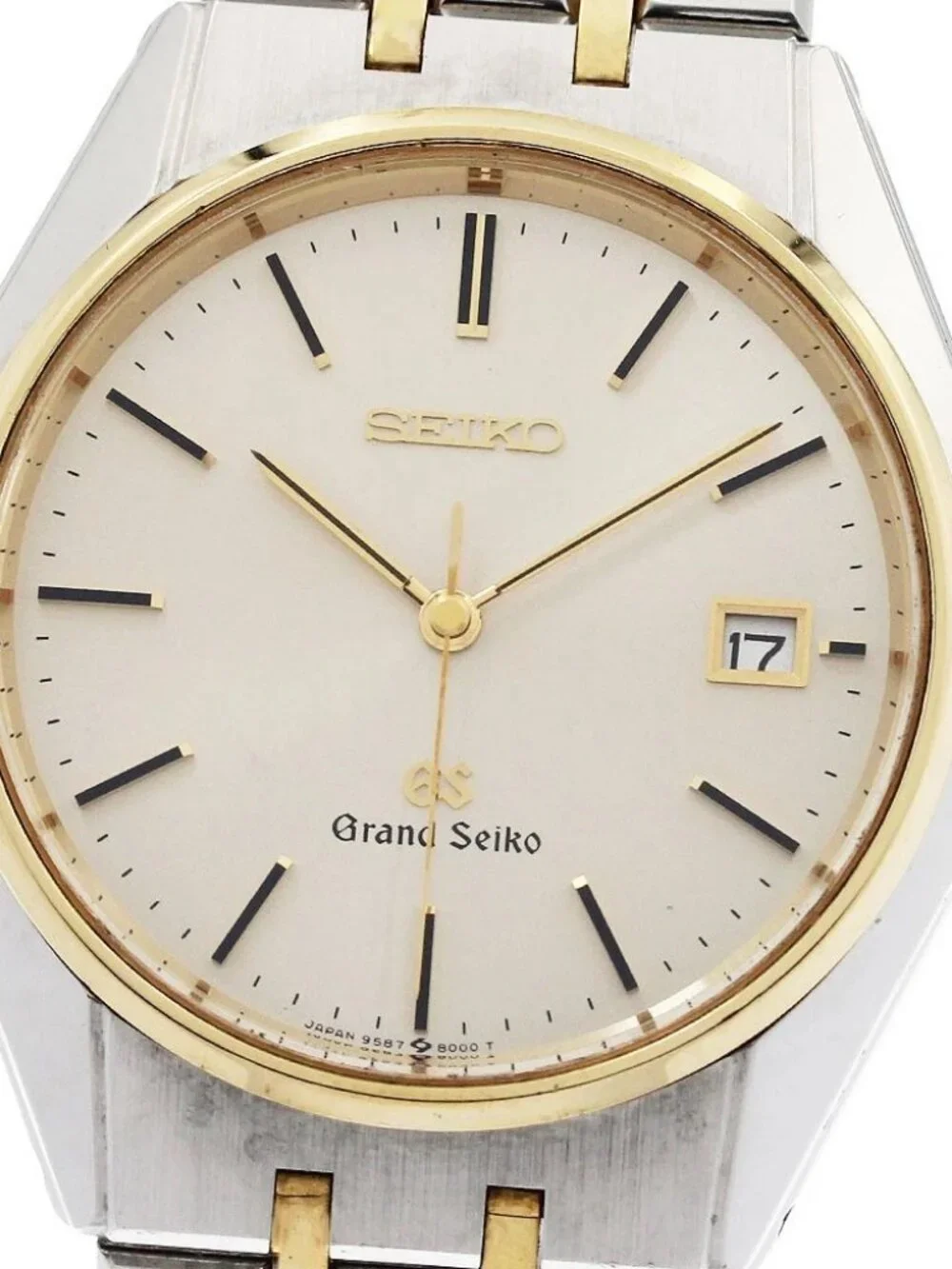 SEIKO Grand Seiko SBGS004/9587-8000 Date Champagne Gold Dial Quartz Men's_960602